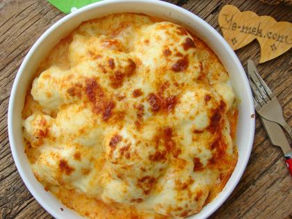 Fırında Beşamel Soslu Karnabahar