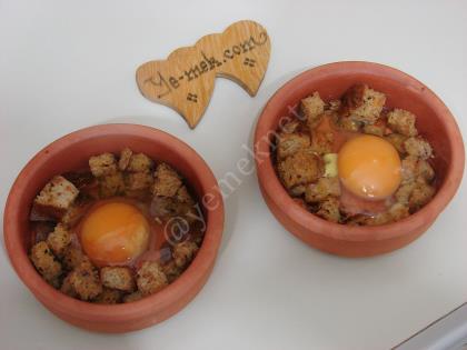 Fırında Kıtır Ekmekli Yumurta