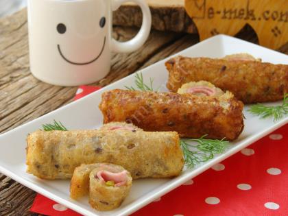 Kahvaltılık Salamlı Ekmek Ruloları