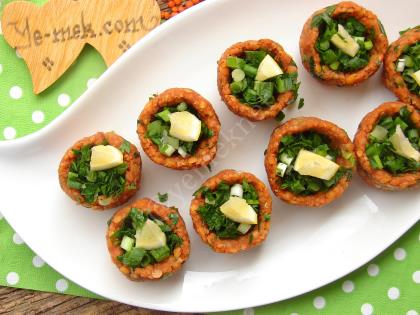 Mercimek Köftesi Çanakları