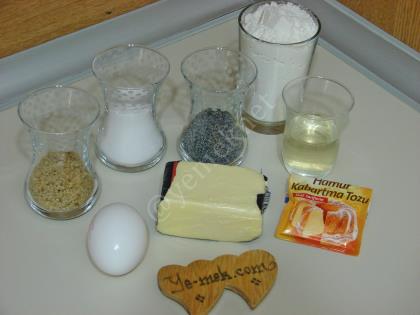 Haşhaşlı Susamlı Tatlı Kurabiye