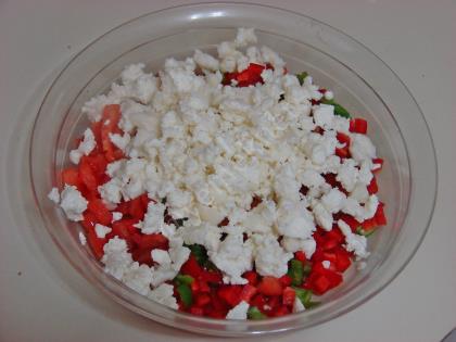 Kahvaltılık Domatesli Peynirli Ekmek Dilimleri