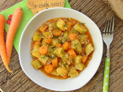 Zeytinyağlı Havuçlu Kabak Yemeği