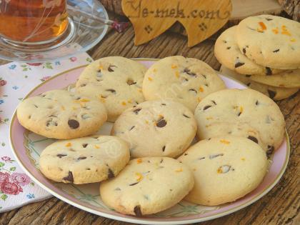 Damla Çikolatalı Portakallı Kurabiye