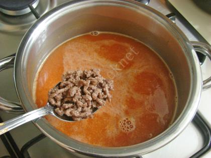 Kıymalı Bulgur Çorbası