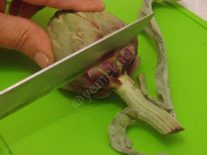 Yapraklı Taze Enginar Dolması