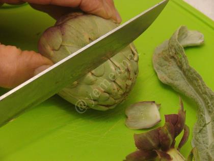 Yapraklı Taze Enginar Dolması