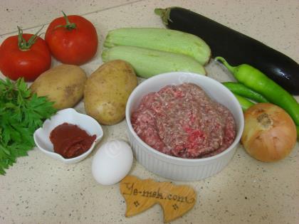 Fırında Köfteli Sebze Dizmesi