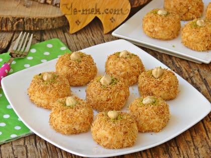 Kadayıflı Muhallebi Topları