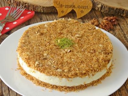 Muhallebili Kadayıf Pastası
