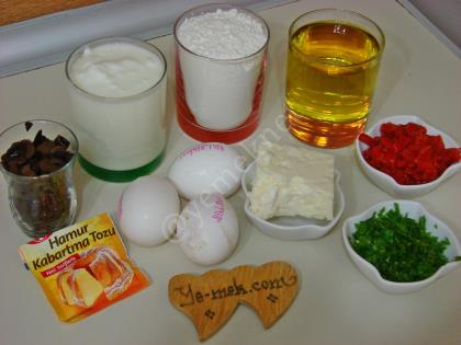 Peynirli Tuzlu Top Kek