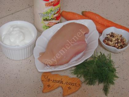Havuçlu Tavuk Salatası