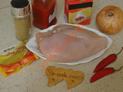 Kremalı Soğanlı Tavuk Yemeği