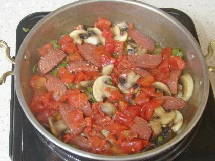 Kahvaltılık Sucuklu Mantarlı Yumurta