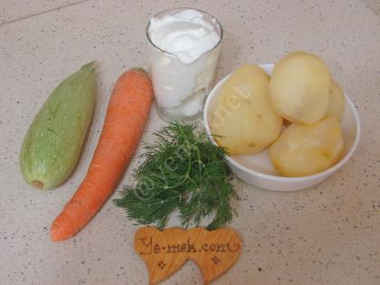 Yoğurtlu Sebze Salatası