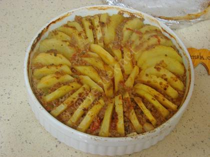 Fırında Kıymalı Patates Dizmesi