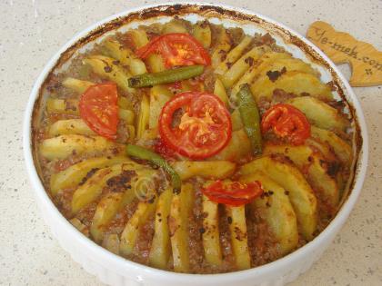 Fırında Kıymalı Patates Dizmesi