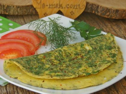 Maydanozlu Dereotlu Omlet