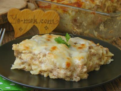 Beşamel Soslu Kıymalı Makarna