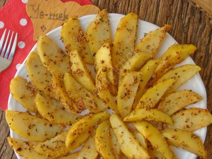 Fırında Susamlı Patates Kızartması