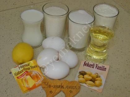 Hindistan Cevizli Limonlu Kek