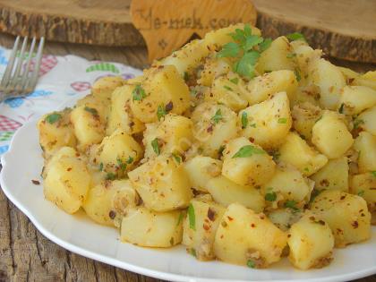 Kahvaltılık Tereyağlı Patates Kavurması