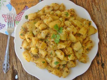 Kahvaltılık Tereyağlı Patates Kavurması