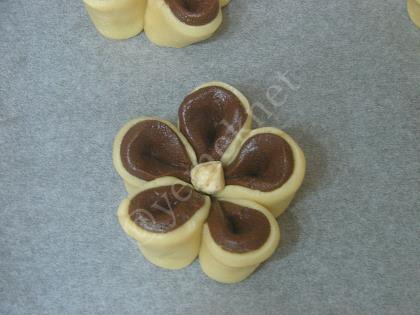 İki Renkli Çiçek Kurabiye