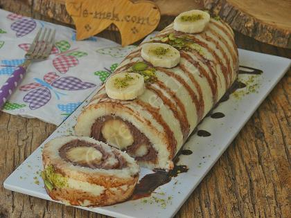 İrmikli Muzlu Rulo Tatlı