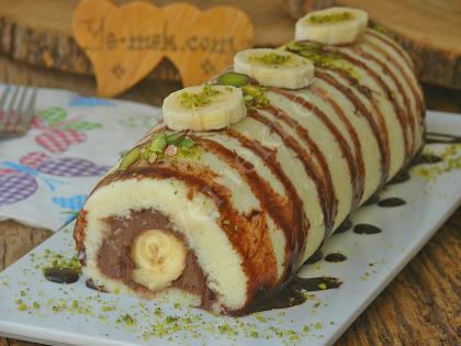 İrmikli Muzlu Rulo Tatlı