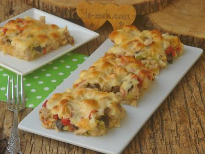 Fırında Ekmekli Tavuk Kebabı