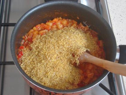 Patatesli Bulgur Pilavı