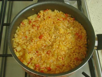 Patatesli Bulgur Pilavı