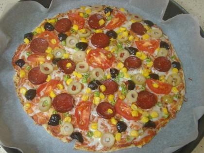 Fırında Bazlamadan Pizza