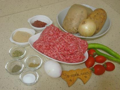 Fırında Köfteli Patates Yemeği