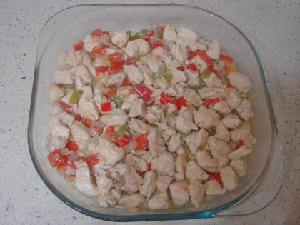 Fırında Patates Püreli Tavuk Yemeği