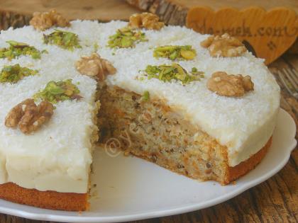 Muhallebili Havuçlu Kek