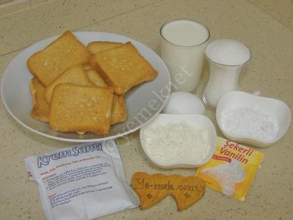 Muhallebili Etimek Tatlısı