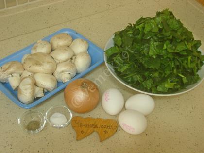 Ispanaklı Mantarlı Yumurta