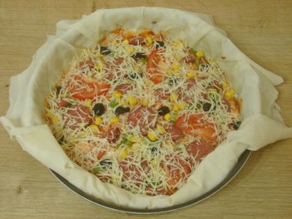 Yufkadan Pizza