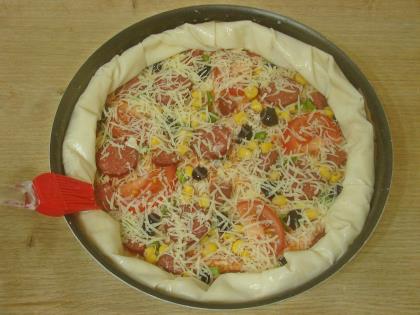 Yufkadan Pizza