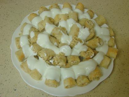 Yufkadan Tavuklu Mantı