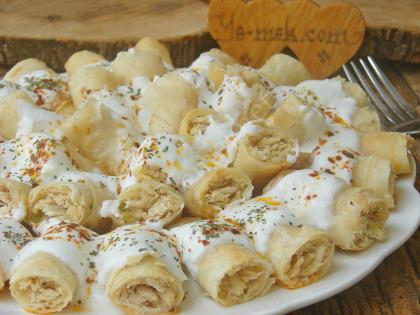 Yufkadan Tavuklu Mantı