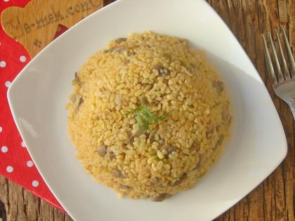 Mantarlı Bulgur Pilavı