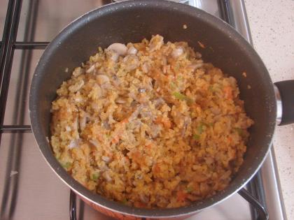 Mantarlı Bulgur Pilavı