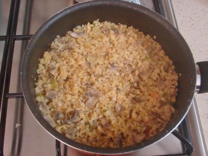 Mantarlı Bulgur Pilavı