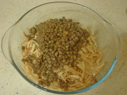 Yoğurtlu Mercimekli Erişte Salatası