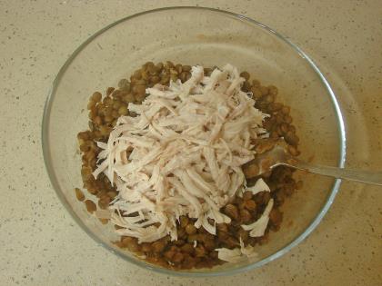 Tavuklu Mercimek Salatası