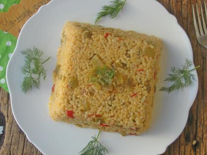 Taze Fasulyeli Bulgur Pilavı
