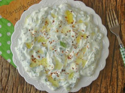 Süzme Yoğurtlu Salata